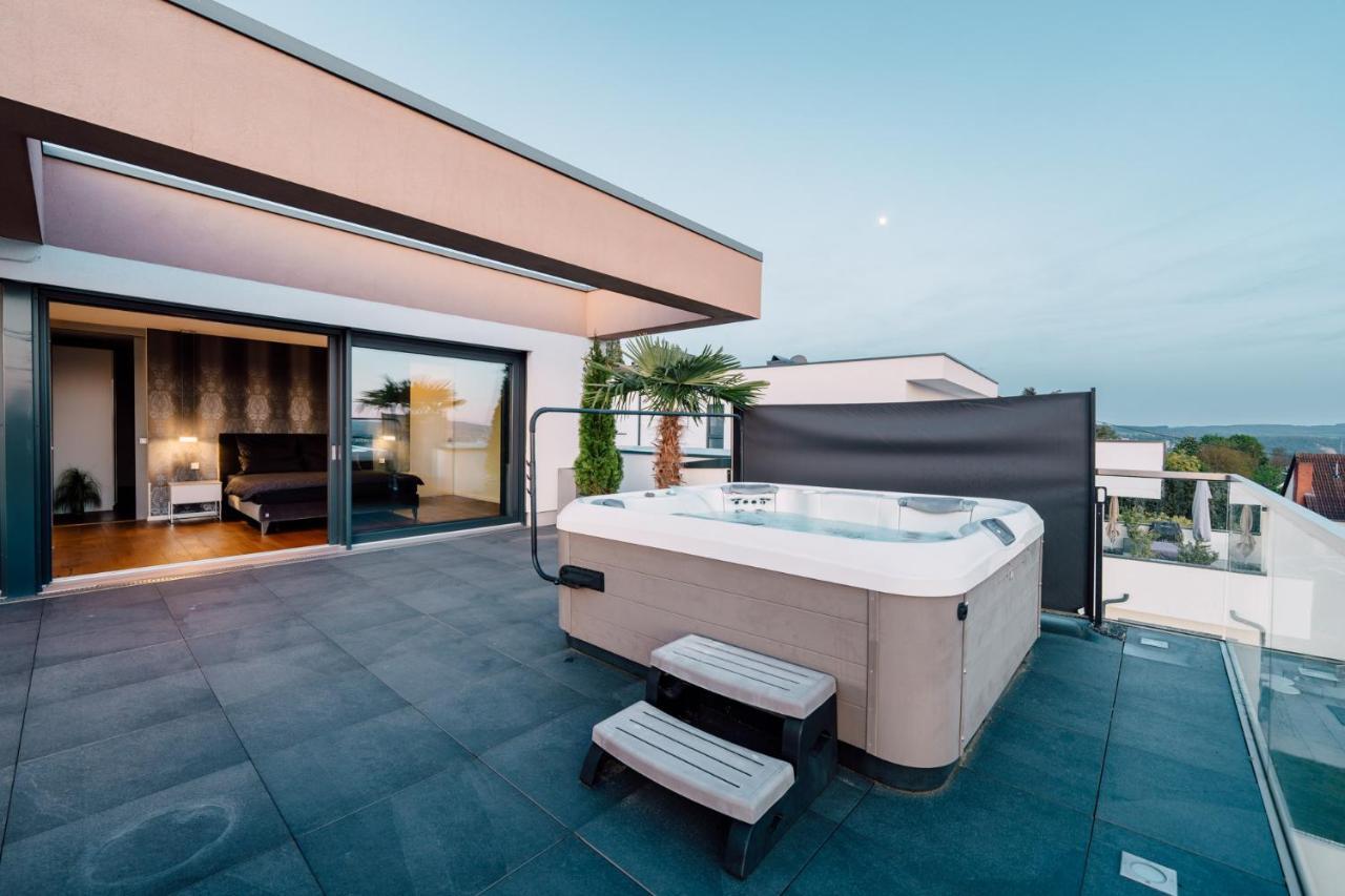 Ferienwohnung Traumblick Trifft Luxus! Weitersburg Exterior foto